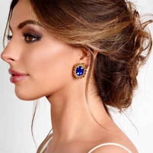 Boucles d'oreilles à clip Lou - Grenade par Cécile Wolfrom
