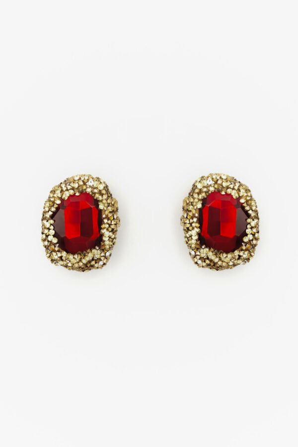 Boucles d'oreilles à clip Diane - Grenade par Cécile Wolfrom