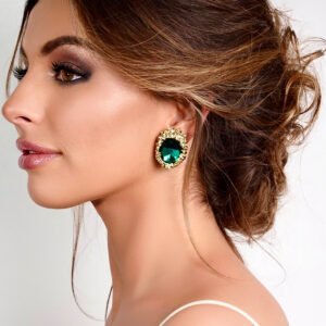 Boucles d'oreilles à clip Kenza - Grenade par Cécile Wolfrom