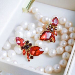 Boucles d'oreilles à clip Laure - Grenade par Cécile Wolfrom