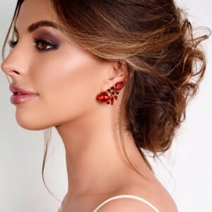 Boucles d'oreilles à clip Laure - Grenade par Cécile Wolfrom